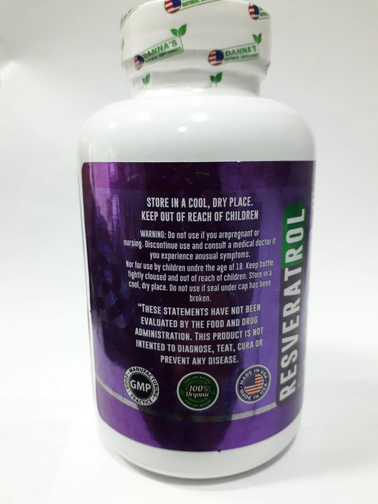 Miniatura 3 de Resveratrol capsulas x 100